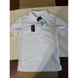 Izod NWT boys white polo - school approved- moisture wicking/UPF size Small (8)